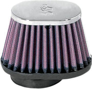K & N Clamp-On Air Filter Chrome