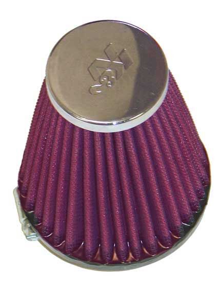 K & N Clamp-On Air Filter Chrome