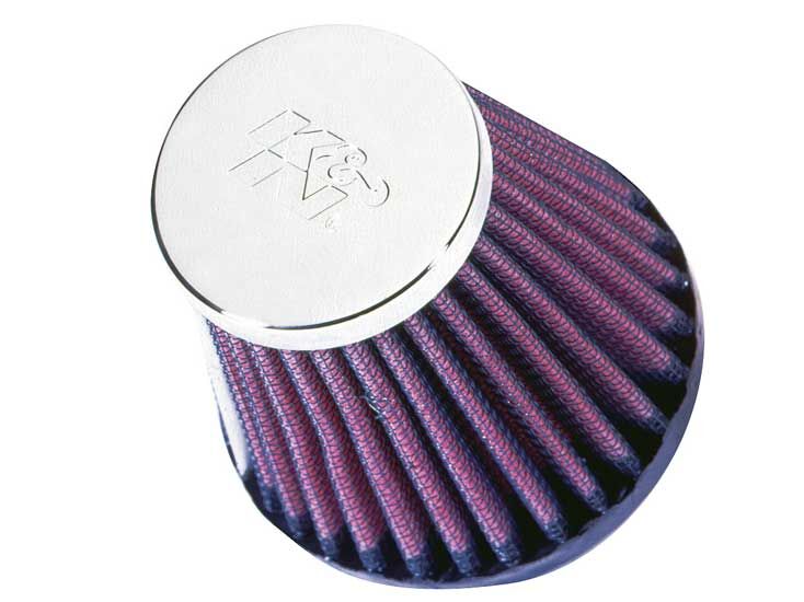 K & N Clamp-On Air Filter Chrome