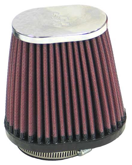 K & N Clamp-On Air Filter Chrome