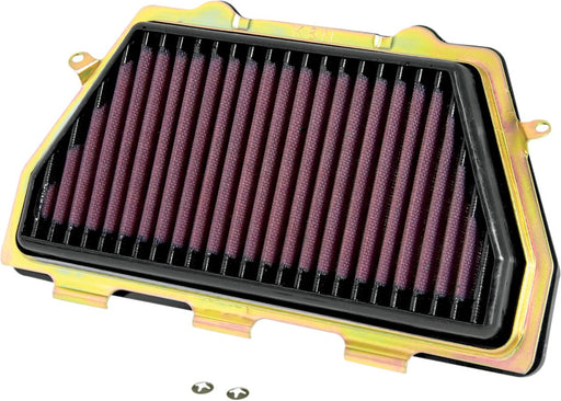 K & N Sportbike Race-Spec High-Flow Air Filter for 2004-2016 HONDA CBR 1000 RR Air Filter Race Specific Black Gold Red