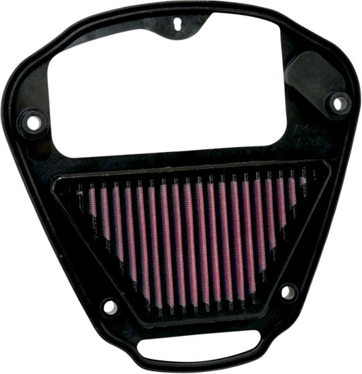 K & N OE Replacement High-Flow Air Filter for 2004-2010, 2012 KAWASAKI VN 2000 Black Red