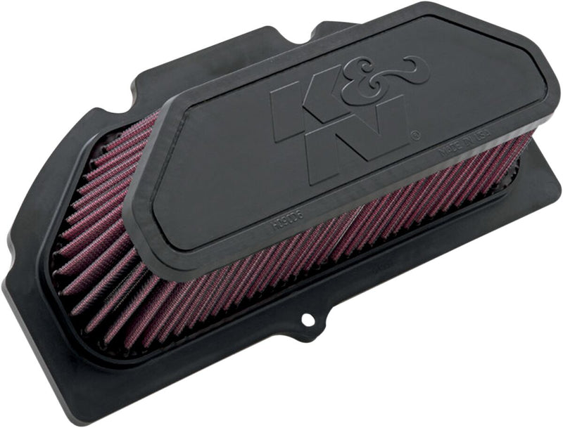 K & N OE Replacement High-Flow Air Filter for 2009-2016 SUZUKI GSX-R 1000 Black Red