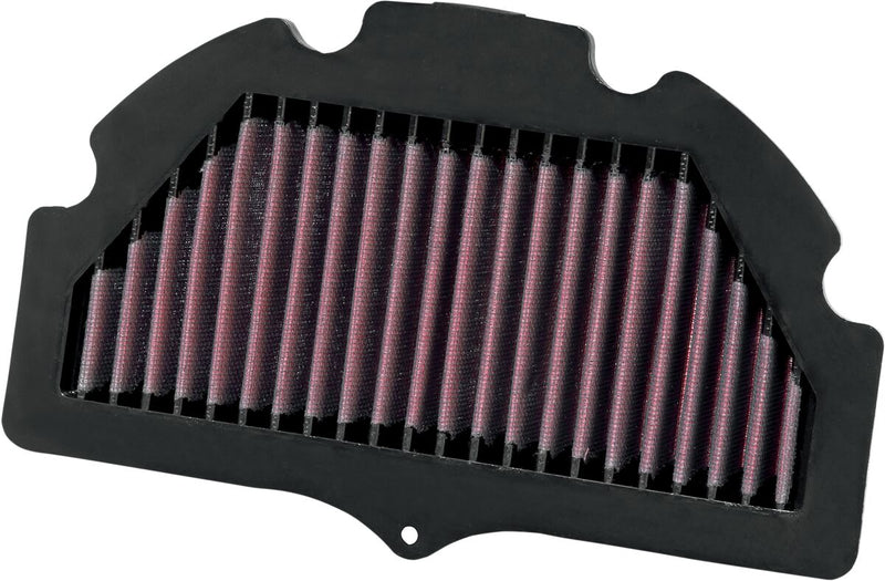 K & N Sportbike Race-Spec High-Flow Air Filter for 2006-2010 SUZUKI GSX-R Air Filter Race Specific Black Red