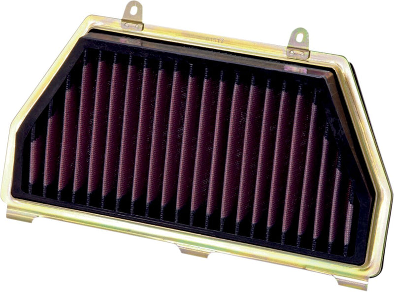 K & N Sportbike Race-Spec High-Flow Air Filter Air Filter Race Specific Black Gold Red