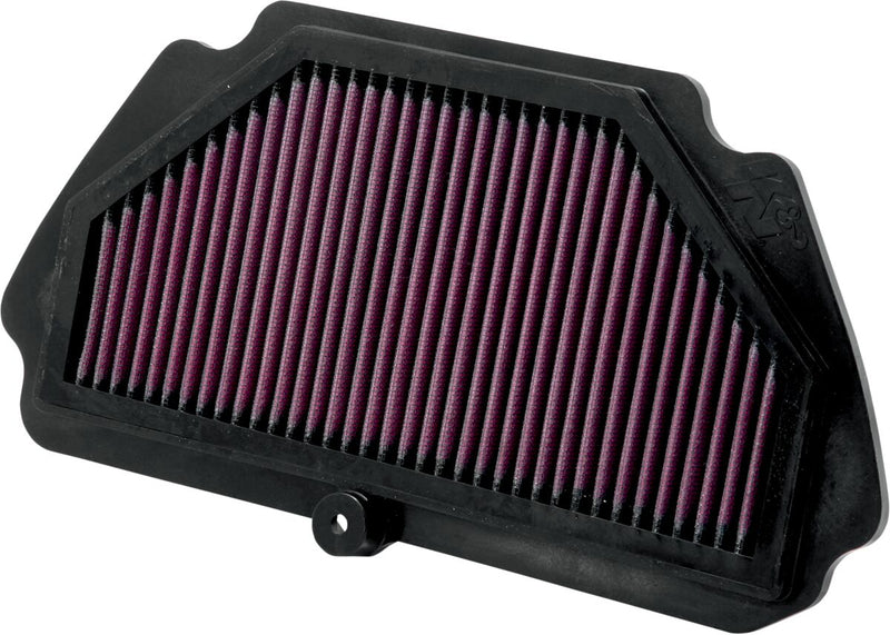 K & N OE Replacement High-Flow Air Filter for 2009-2026 KAWASAKI ZX-6 R Black Red
