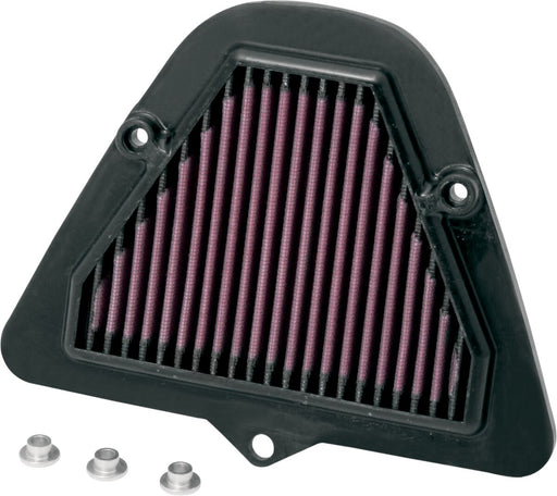K & N OE Replacement High-Flow Air Filter for 2009-2022 KAWASAKI VN 1700 Black Red