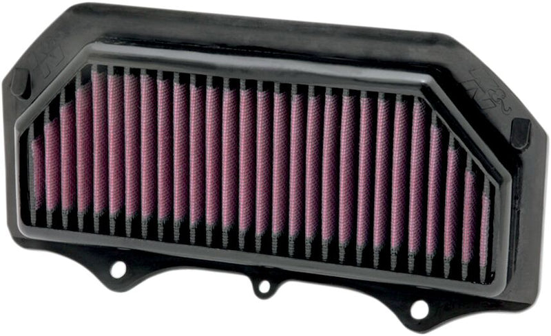 K & N OE Replacement High-Flow Air Filter for 2011-2026 SUZUKI GSX-R Black Red