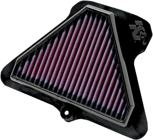 K & N OE Replacement High-Flow Air Filter for 2011-2015 KAWASAKI ZX-10 R 1000 Black Red