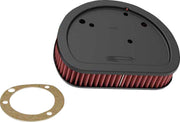 K & N Replacement High-Flow Air Filter for 2008-2017 Harley-Davidson Red Silver