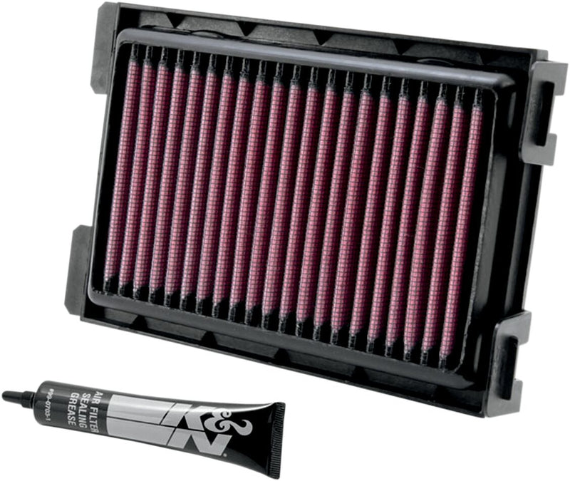K & N OE Replacement High-Flow Air Filter Black Red