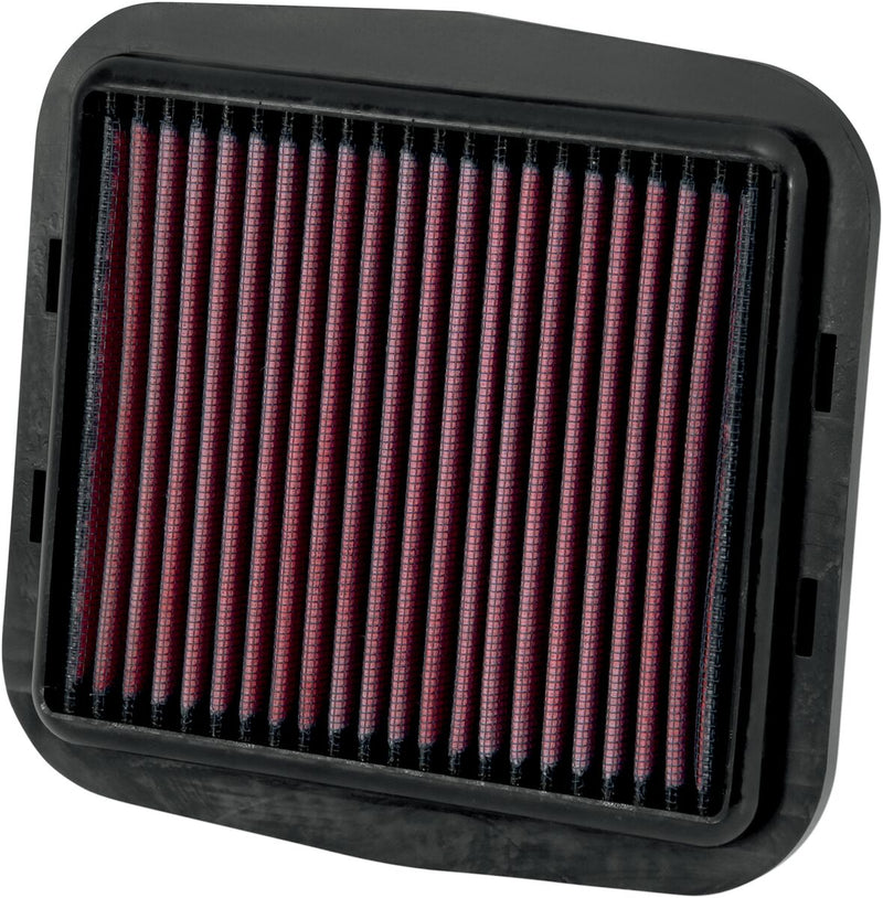 K & N OE Replacement High-Flow Air Filter for 2012-2024 DUCATI Black Red