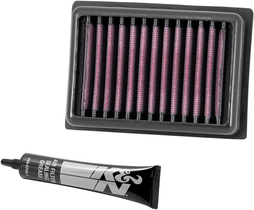 K & N OE Replacement High-Flow Air Filter for 2012-2021 BMW Black Red Aluminium