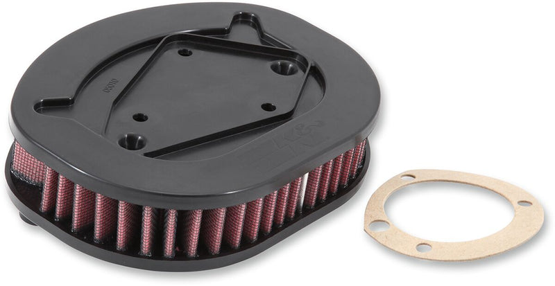 K & N Replacement High-Flow Air Filter for 2012-2022 Harley-Davidson Black Red