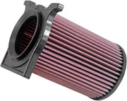 K & N High-Flow Air Filter for 2007, 2009-2025 YAMAHA YFM 700 Black Red