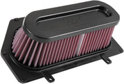 K & N High-Flow Air Filter for 2017-2025 SUZUKI GSX-R 1000 Black Red