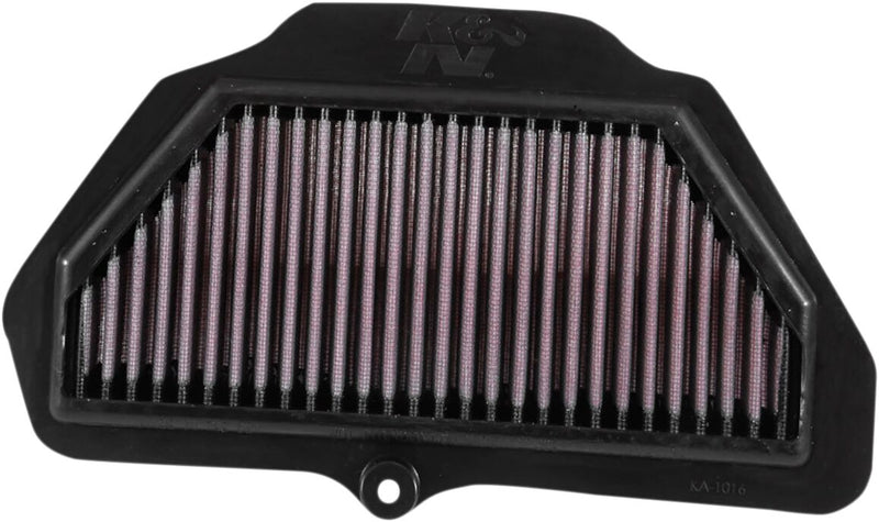 K & N OE Replacement High-Flow Air Filter for 2016-2025 KAWASAKI ZX-10 R Black Red #KA-1016R
