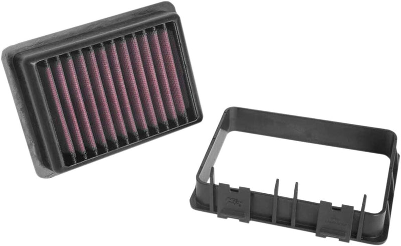 K & N OE Replacement High-Flow Air Filter Black Red Each