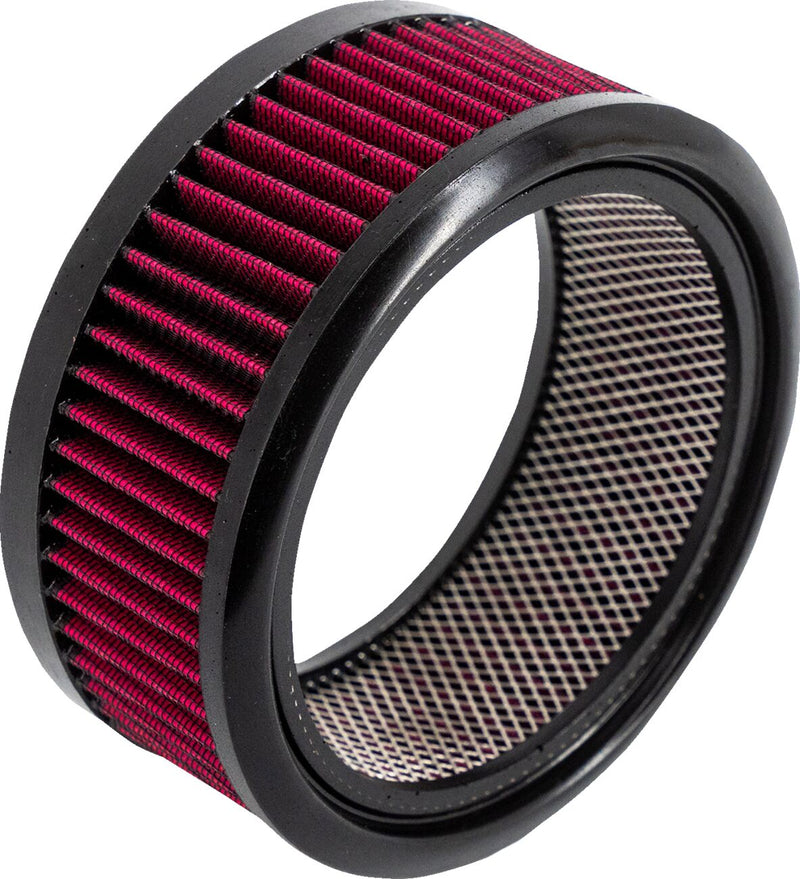 Trask Replacement Assault Charge Air Filter Replacement Air Filter Black Red #TM-1020-16