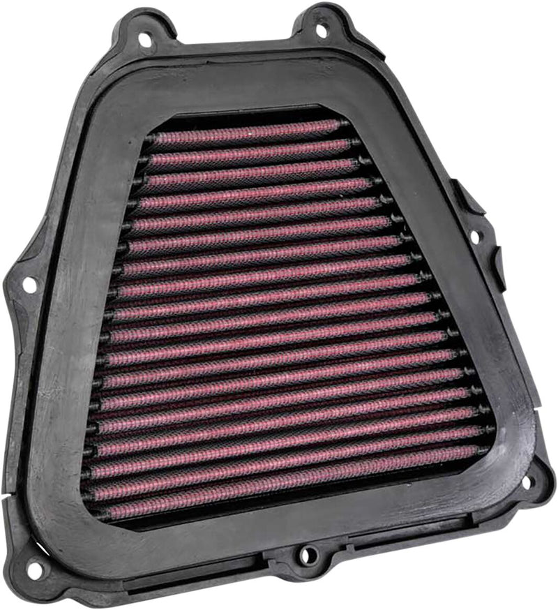 K & N Xstream Series Motocross High-Flow Air Filter for 2015-2023 YAMAHA Black Red #YA-4518XD