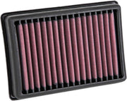 K & N OE Replacement High-Flow Air Filter for 2013-2024 MOTO GUZZI Black Red