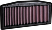 K & N OE Replacement High-Flow Air Filter for 2013, 2017-2026 TRIUMPH STREET TRIPLE Black Red