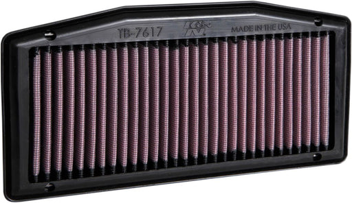 K & N OE Replacement High-Flow Air Filter for 2013, 2017-2026 TRIUMPH STREET TRIPLE Black Red