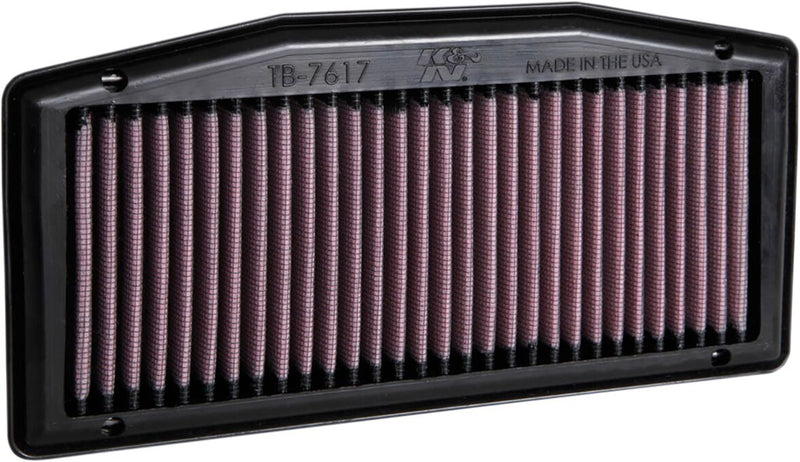 K & N OE Replacement High-Flow Air Filter for 2013, 2017-2026 TRIUMPH STREET TRIPLE Black Red #TB-7617