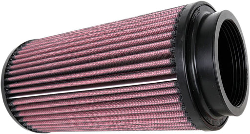 K & N Clamp-On Air Filter High-Flow Black Red