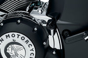 Kuryakyn Rear Oil Panel Accent In Chrome For Indian 2019-2023 Models (Except Challenger, Scout & FTR Models)