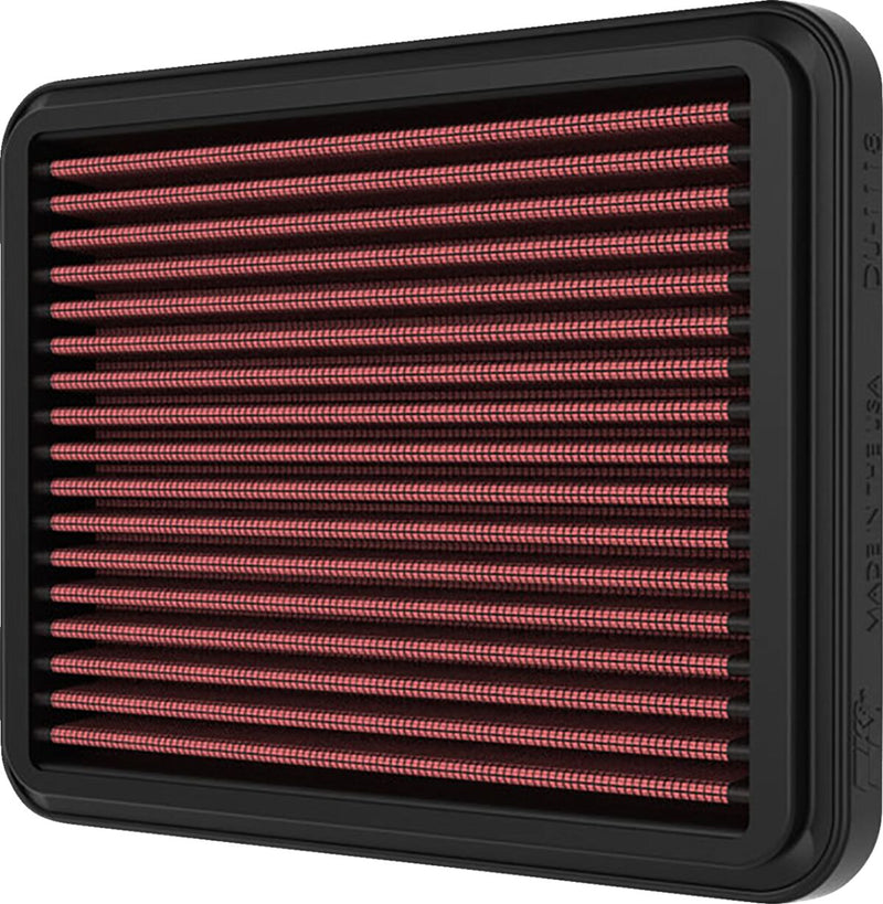 K & N High-Flow Air Filter for 2018-2026 DUCATI Black Red Rubber