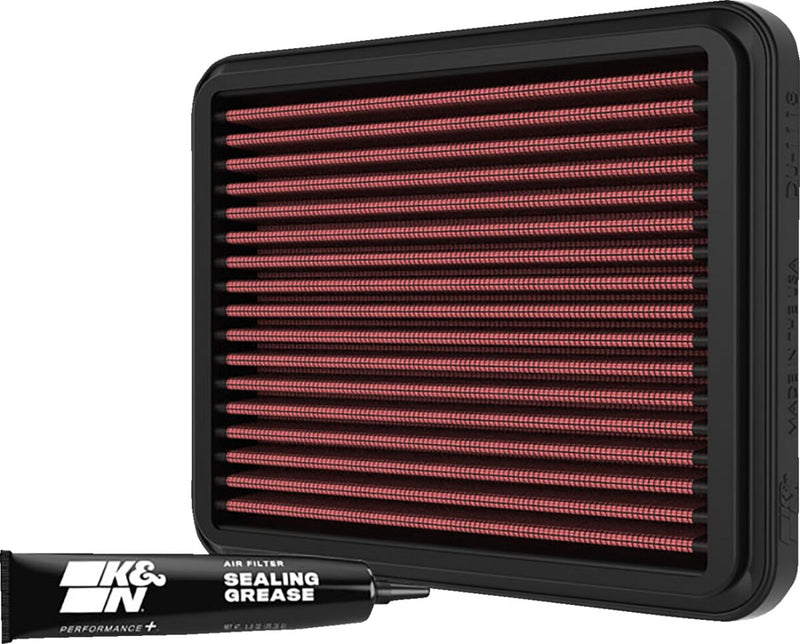 K & N High-Flow Air Filter for 2018-2026 DUCATI Black Red Rubber Each