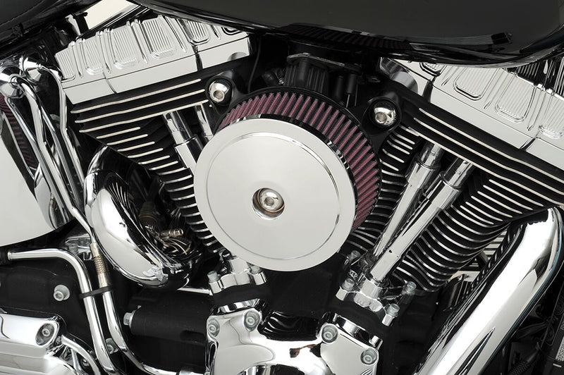 S&S Cycle Chrome Bob Dome Stealth Air Cleaner Cover