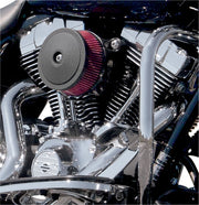 S&S Cycle Black Wrinkle Powder-Coat Bob Dome Stealth Air Cleaner Cover