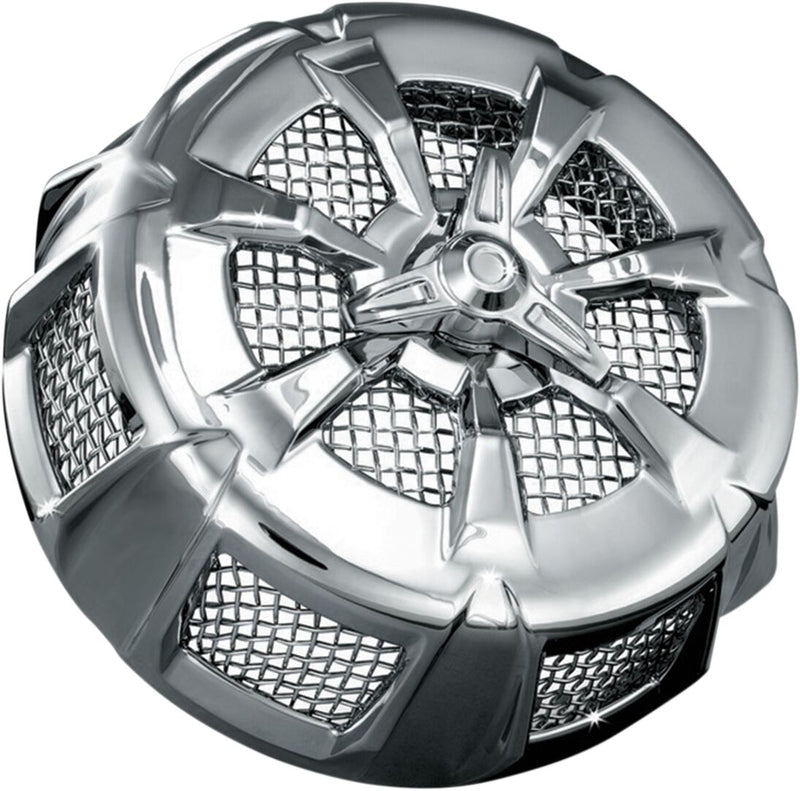 Kuryakyn Alley Cat Air Cleaner Cover Chrome Silver Aluminium