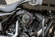 S&S Cycle Gloss Black Stealth Tri-Spoke Air Cleaner Cover