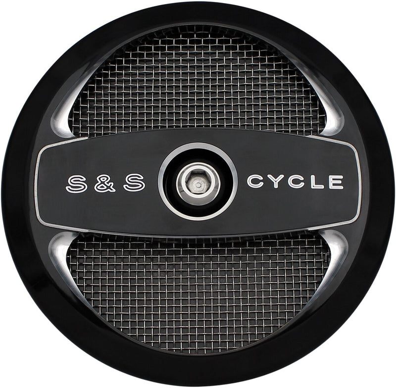 S&S Cycle Wrinkle Black Powder-Coat Air 1 Stealth Air Cleaner Cover
