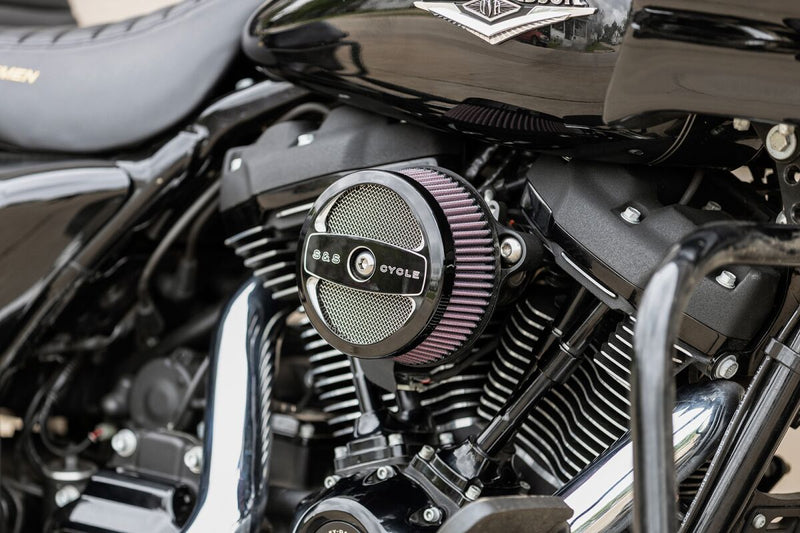 S&S Cycle Wrinkle Black Powder-Coat Air 1 Stealth Air Cleaner Cover