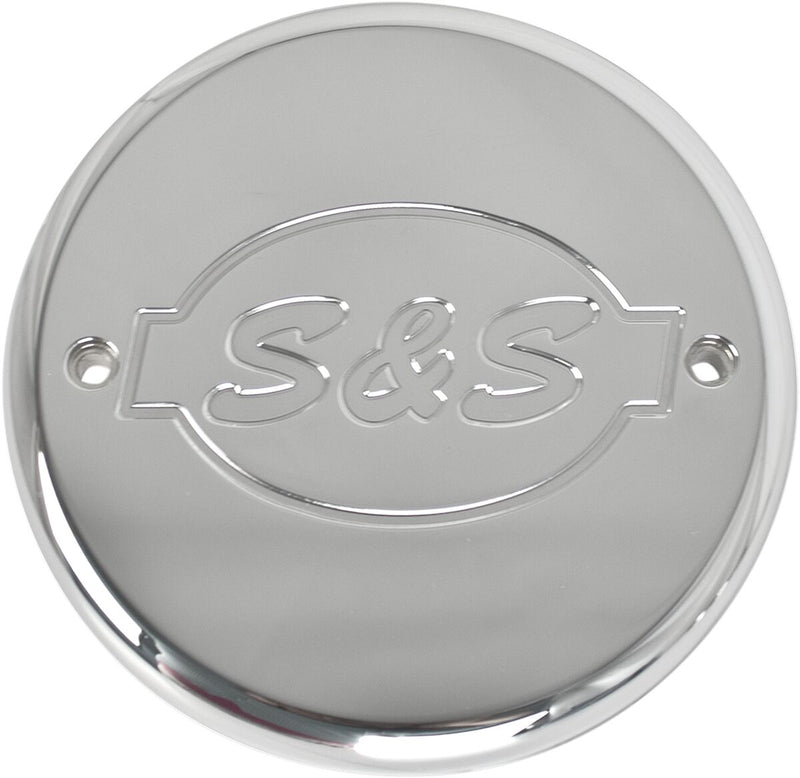 S&S Cycle Chrome S&S Logo Air Cleaner Cover for Various Indian Motorcycles #170-0242