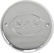 S&S Cycle Chrome S&S Logo Air Cleaner Cover for Various Indian Motorcycles