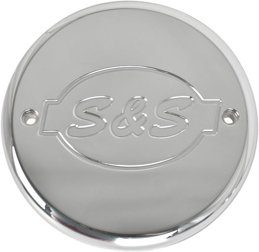 S&S Cycle Chrome S&S Logo Air Cleaner Cover for Various Indian Motorcycles