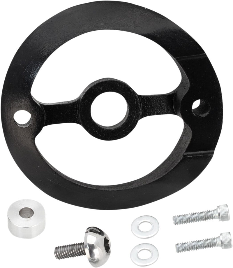 S&S Cycle Rushmore Stealth Air Cleaner Adaptor Kit for Various Various Harley-Davidson Motorcycles (See Fitment List) #170-0261