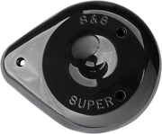 S&S Cycle Gloss Black Replacement Teardrop Air Cleaner Cover for use with S&S E/G Carb #170-0384A