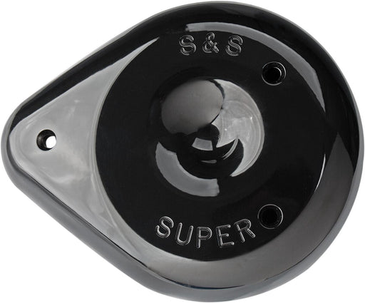 S&S Cycle Gloss Black Replacement Teardrop Air Cleaner Cover for use with S&S E/G Carb