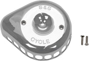 S&S Cycle Chrome Mini Teardrop Stealth Air Cleaner Cover for Various Various Harley-Davidson Motorcycles (See Fitment List)