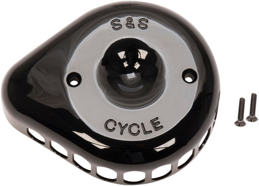 S&S Cycle Gloss Black Mini Teardrop Stealth Air Cleaner Cover for Various Various Harley-Davidson Motorcycles (See Fitment List)