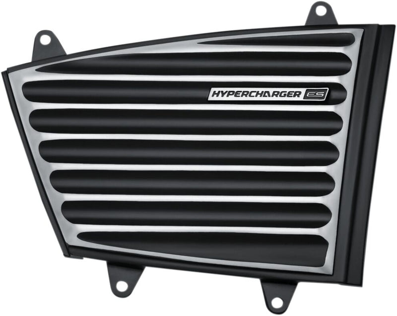 Kuryakyn Classic Faceplate For Hypercharger ES In Chrome/Black For All Hypercharger ES Air Cleaners #KUR9369