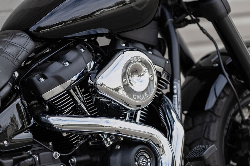 S&S Cycle Chrome Stealth Teardrop Air Cleaner Cover for Various Various Harley-Davidson Motorcycles (See Fitment List) #170-0530