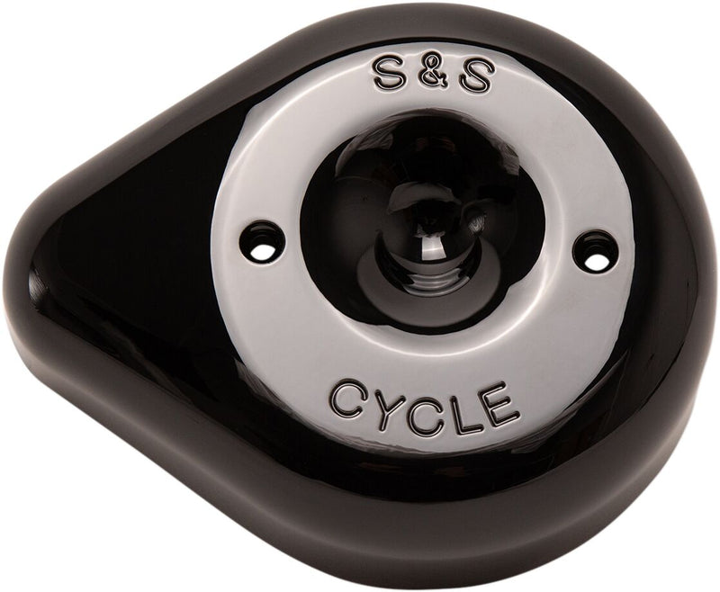 S&S Cycle Gloss Black Stealth Teardrop Air Cleaner Cover for Various Various Harley-Davidson Motorcycles (See Fitment List)