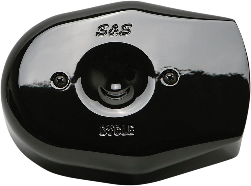 S&S Cycle Gloss Black Stealth Tribune Air Cleaner Cover #170-0593
